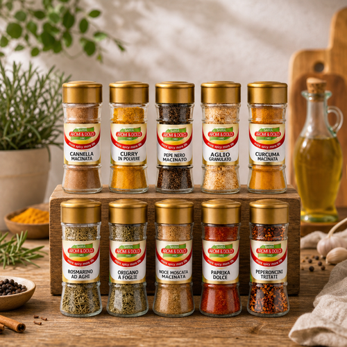 Set Spezie Premium — 10 barattoli Aromi & Dolci